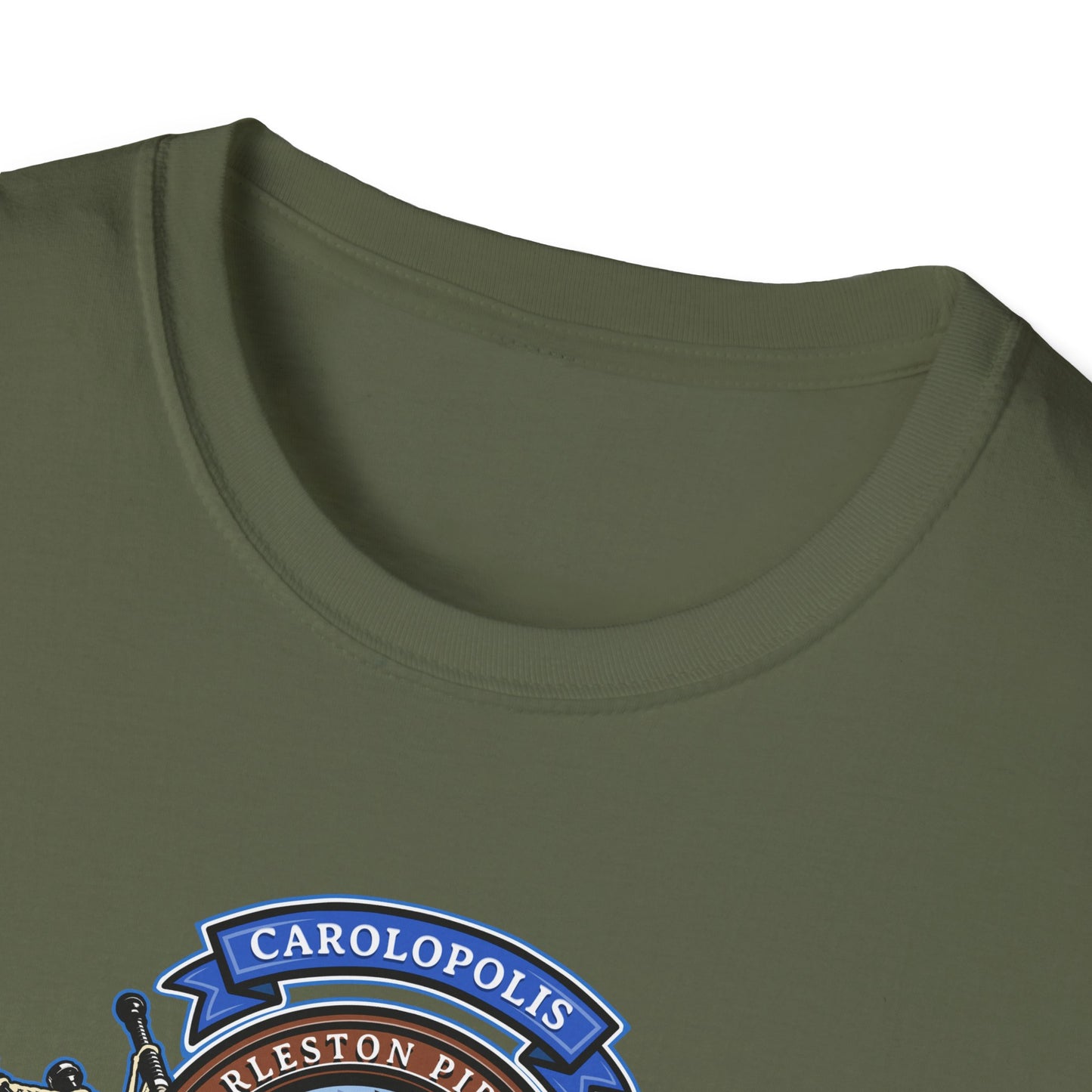 Charleston Pipe Band Clan Crest style Tshirt