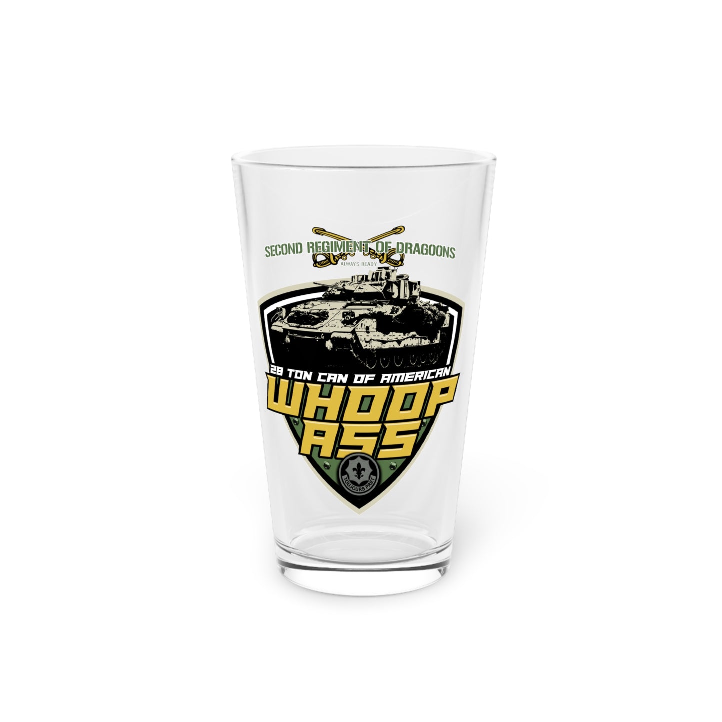 Bradley Whoop Ass Pint Glass