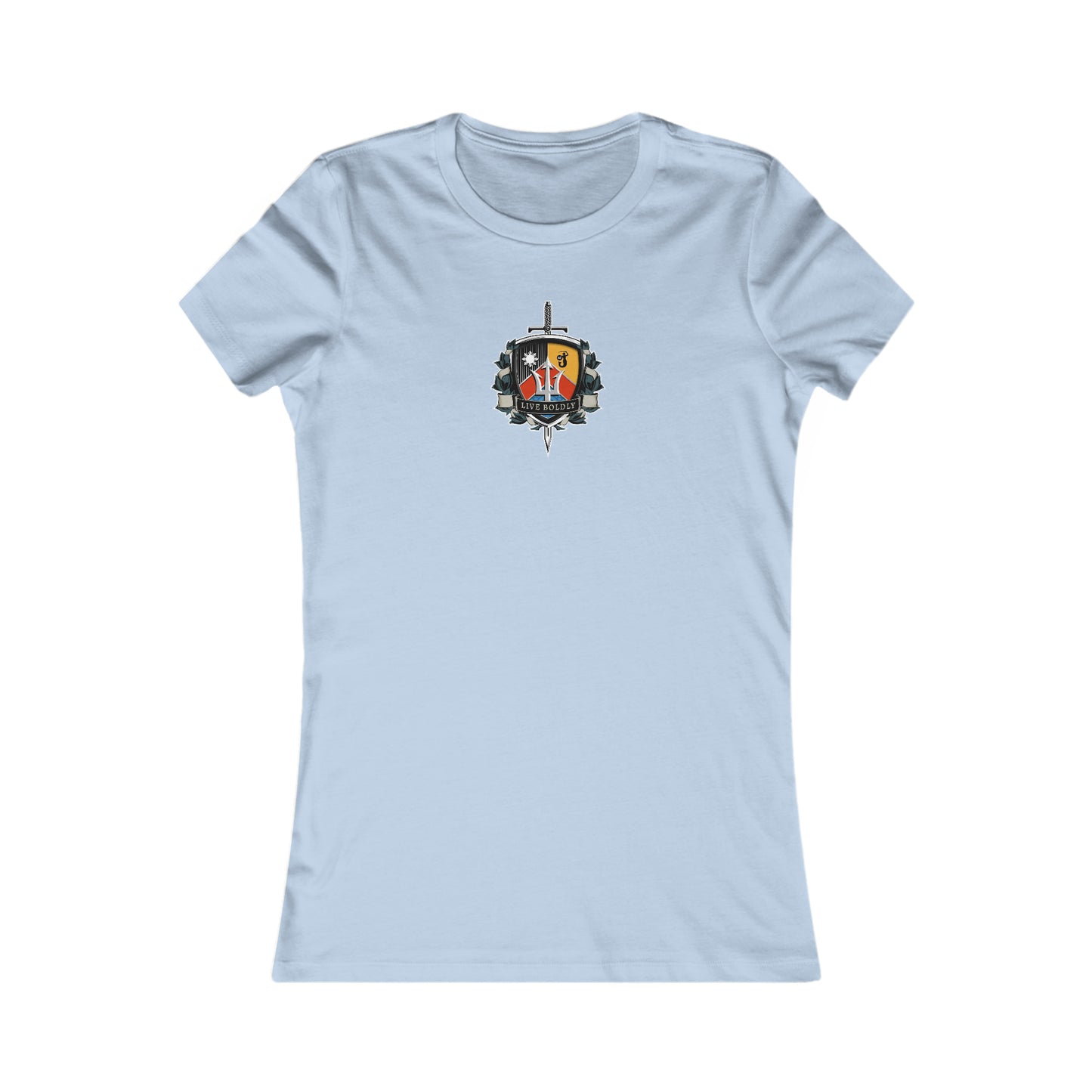 Women's Favorite Tee with Pasibe Family Coat of Arms, Original Design