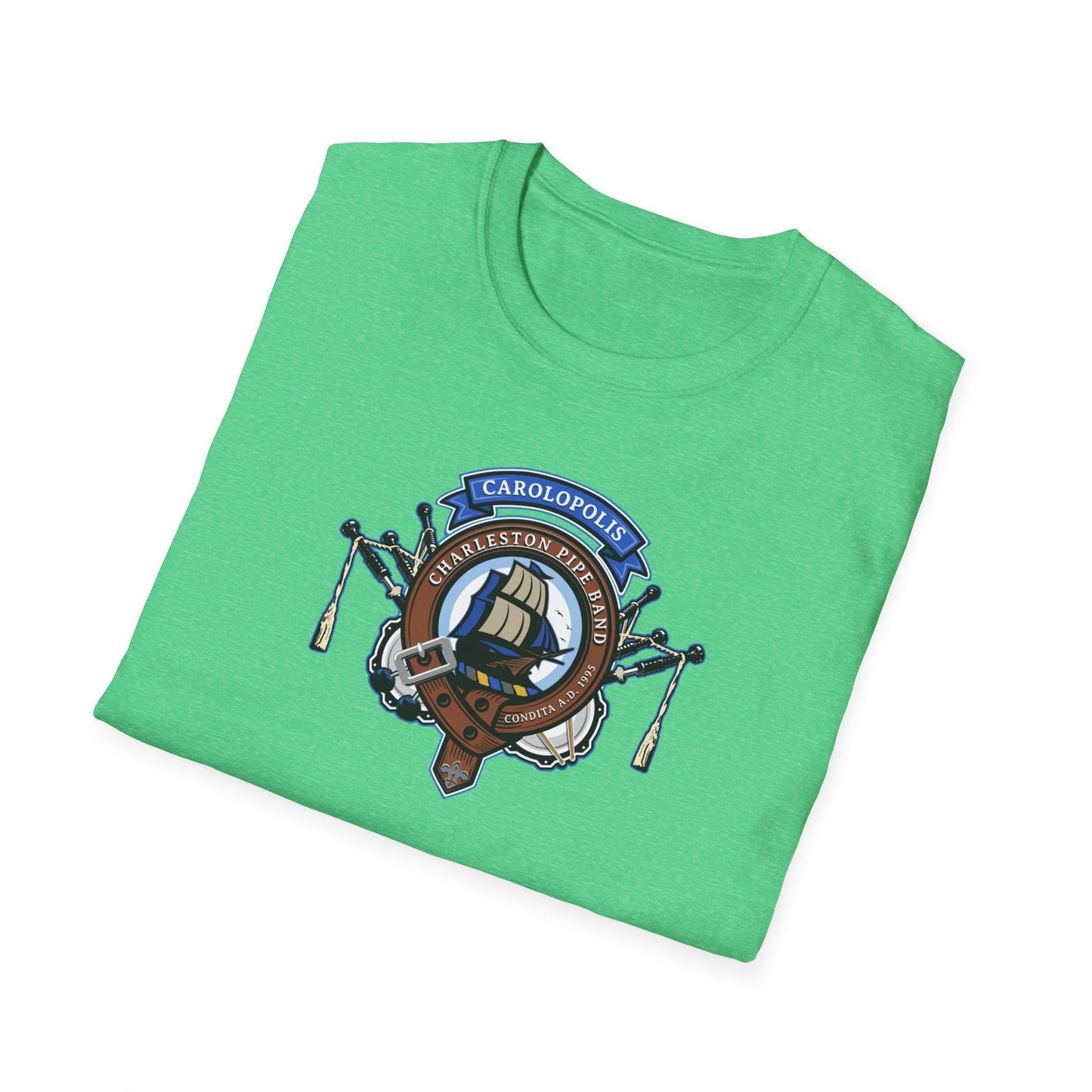 Charleston Pipe Band Clan Crest style Tshirt