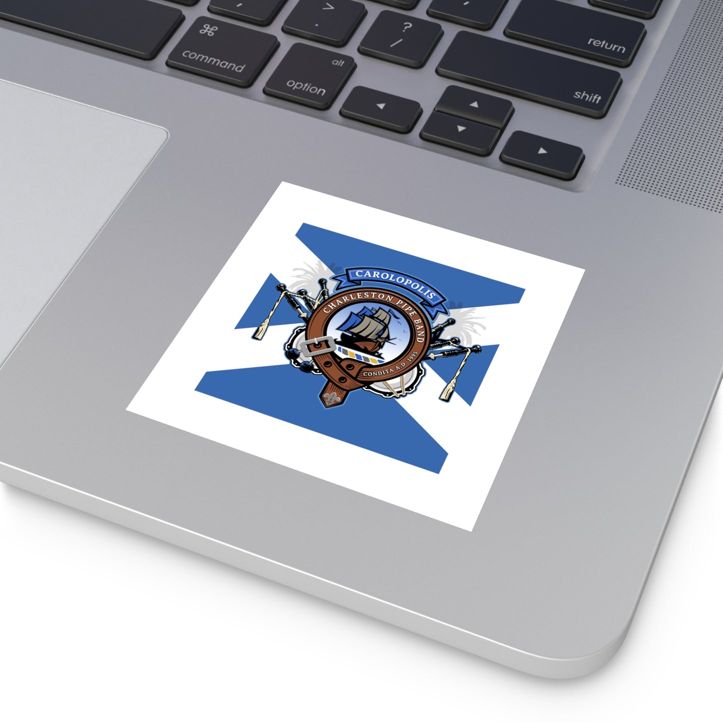 Charleston Pipe Band Clan Crest style sticker