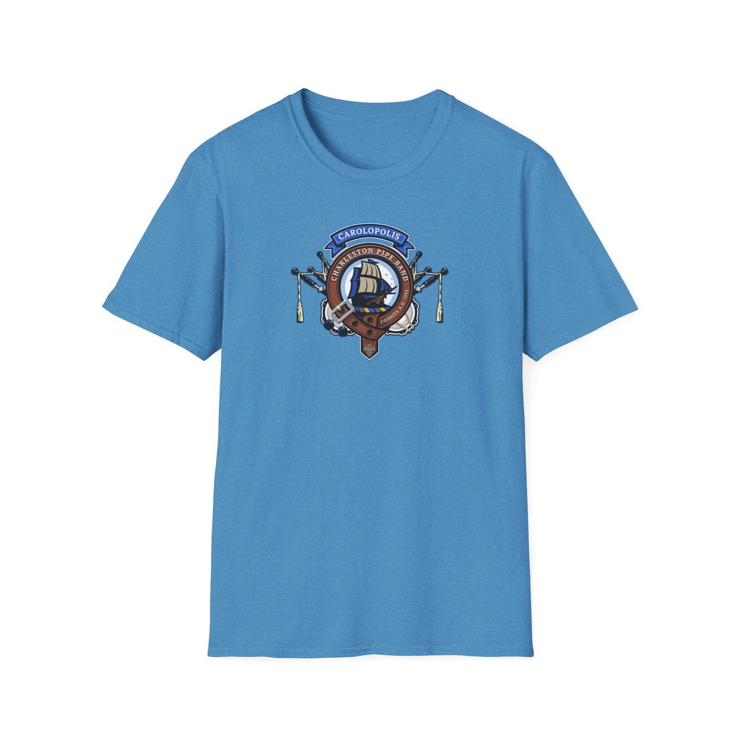 Charleston Pipe Band Clan Crest style Tshirt