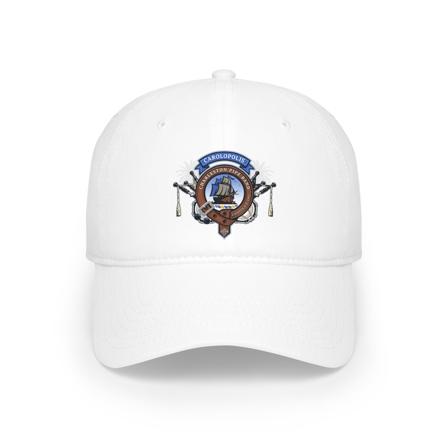 Charleston Pipe Band Clan Crest style logo hat