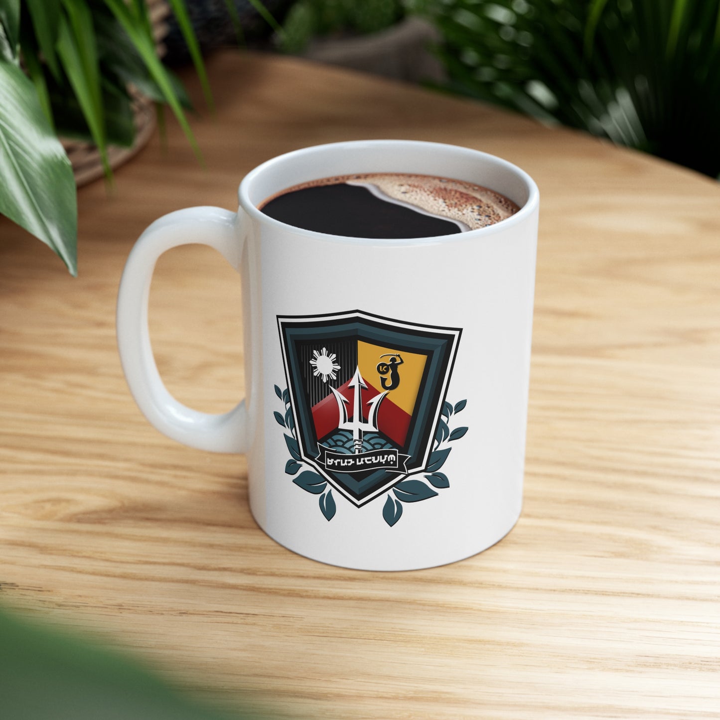 Ceramic Mug 11oz, Pasibe Family Coat of Arms -Alternate Version