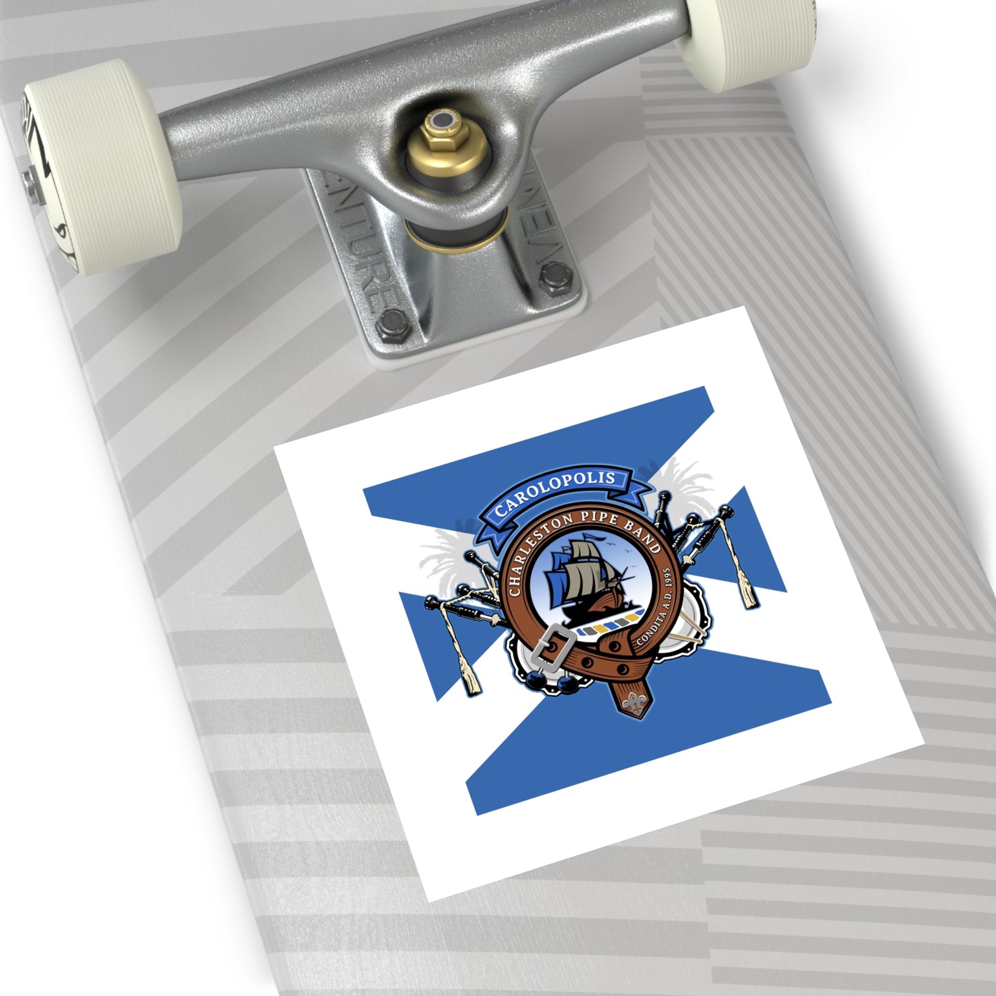 Charleston Pipe Band Clan Crest style sticker