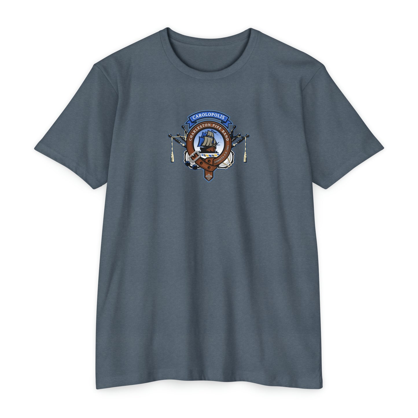 Charleston Pipe Band Clan Crest Logo Shirt