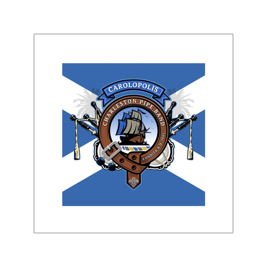 Charleston Pipe Band Clan Crest style sticker