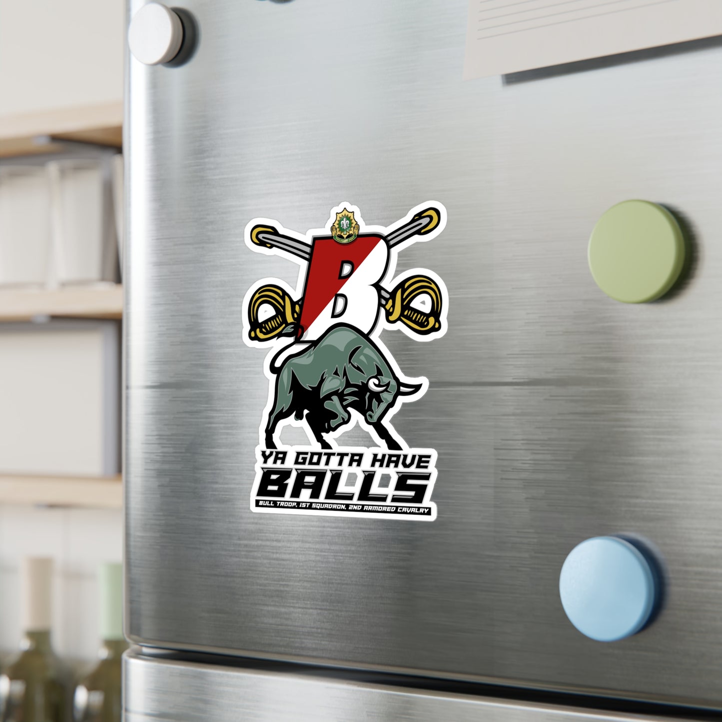 Bull Trooper Sticker- Gotta Have Balls!