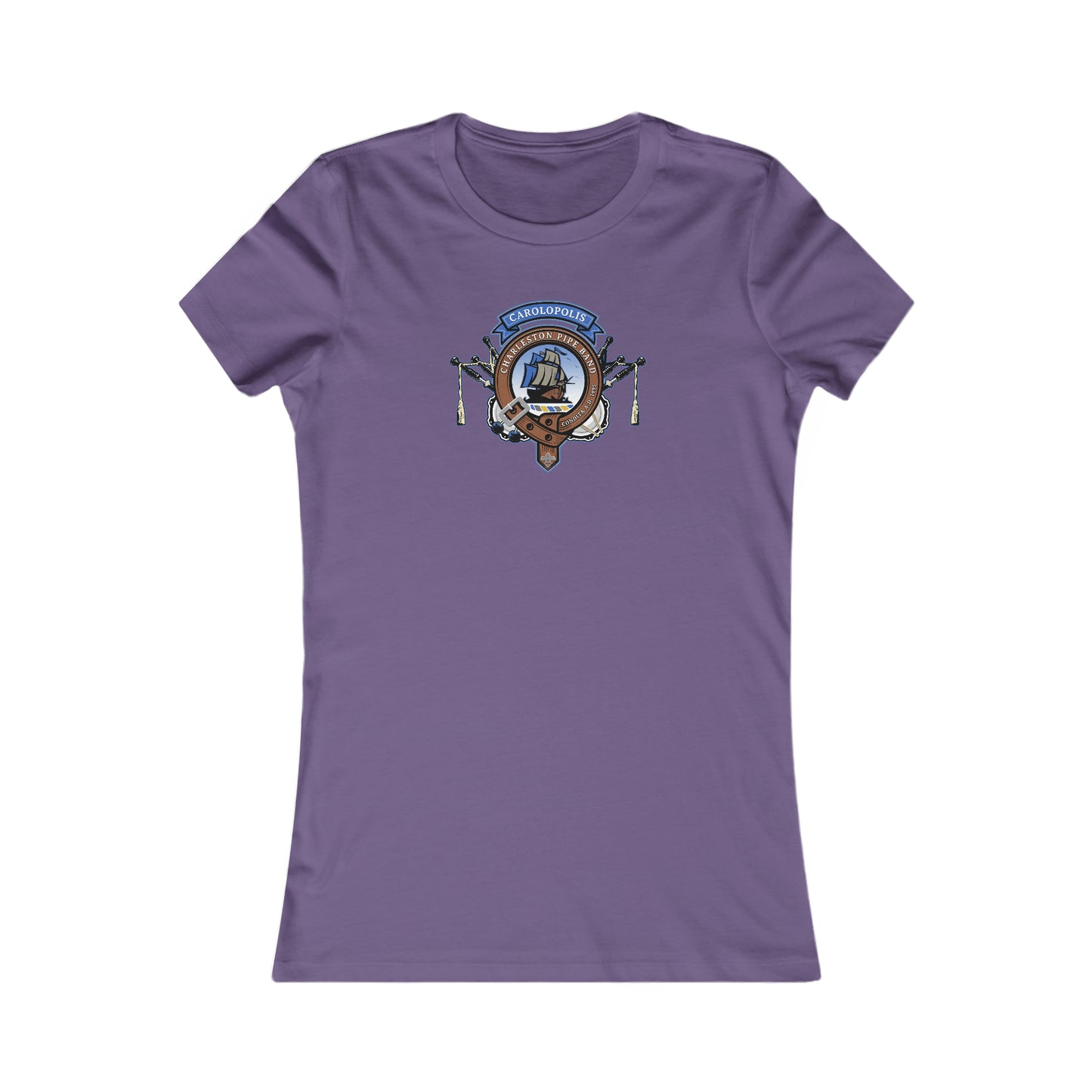 Charleston Pipe Band Clan Crest Design Women's Tshirt