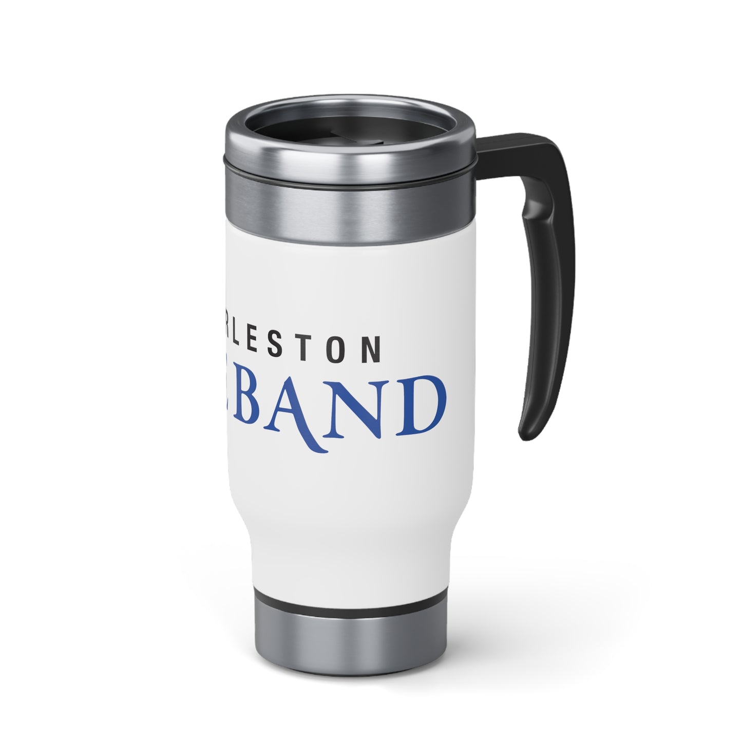 Charleston Pipe Band Stainless Steel Travel Mug with Handle, 14oz