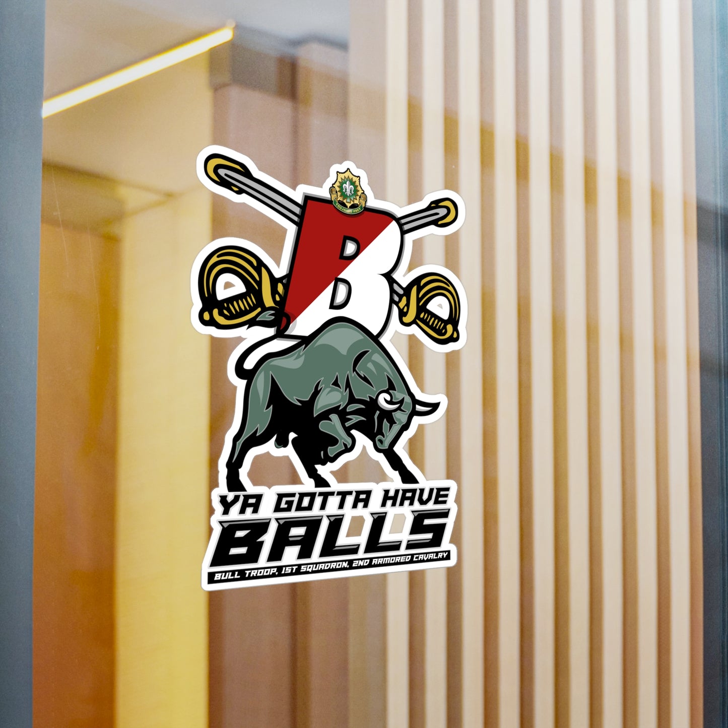 Bull Trooper Sticker- Gotta Have Balls!