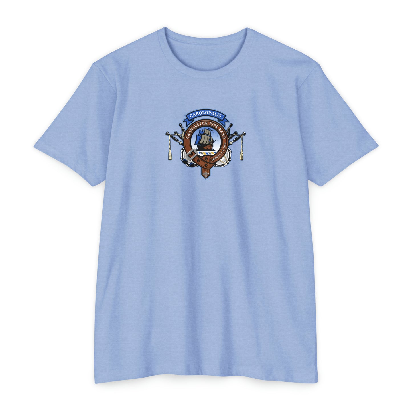 Charleston Pipe Band Clan Crest Logo Shirt