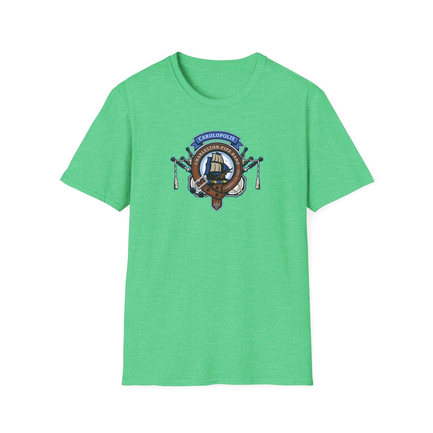 Charleston Pipe Band Clan Crest style Tshirt