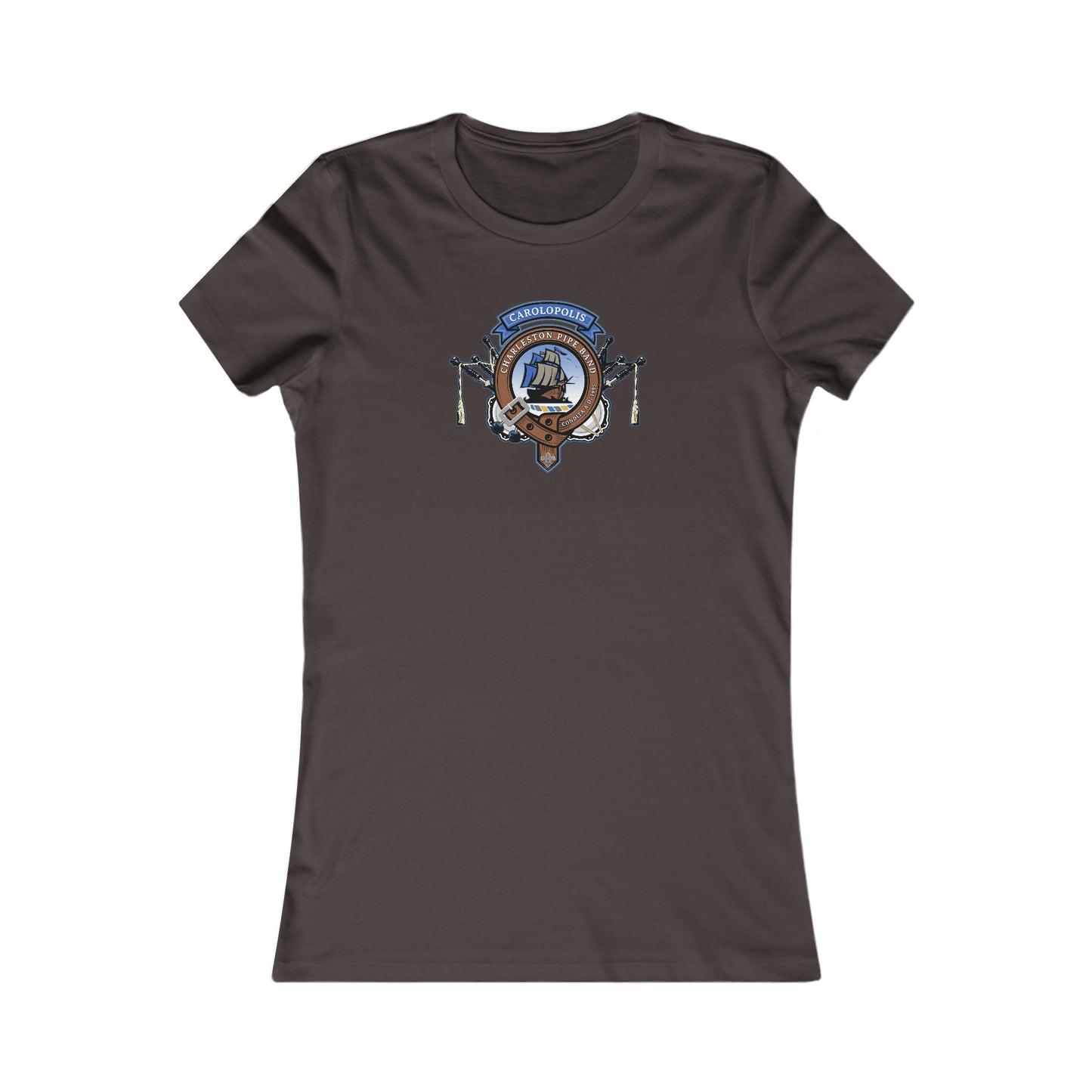 Charleston Pipe Band Clan Crest Design Women's Tshirt