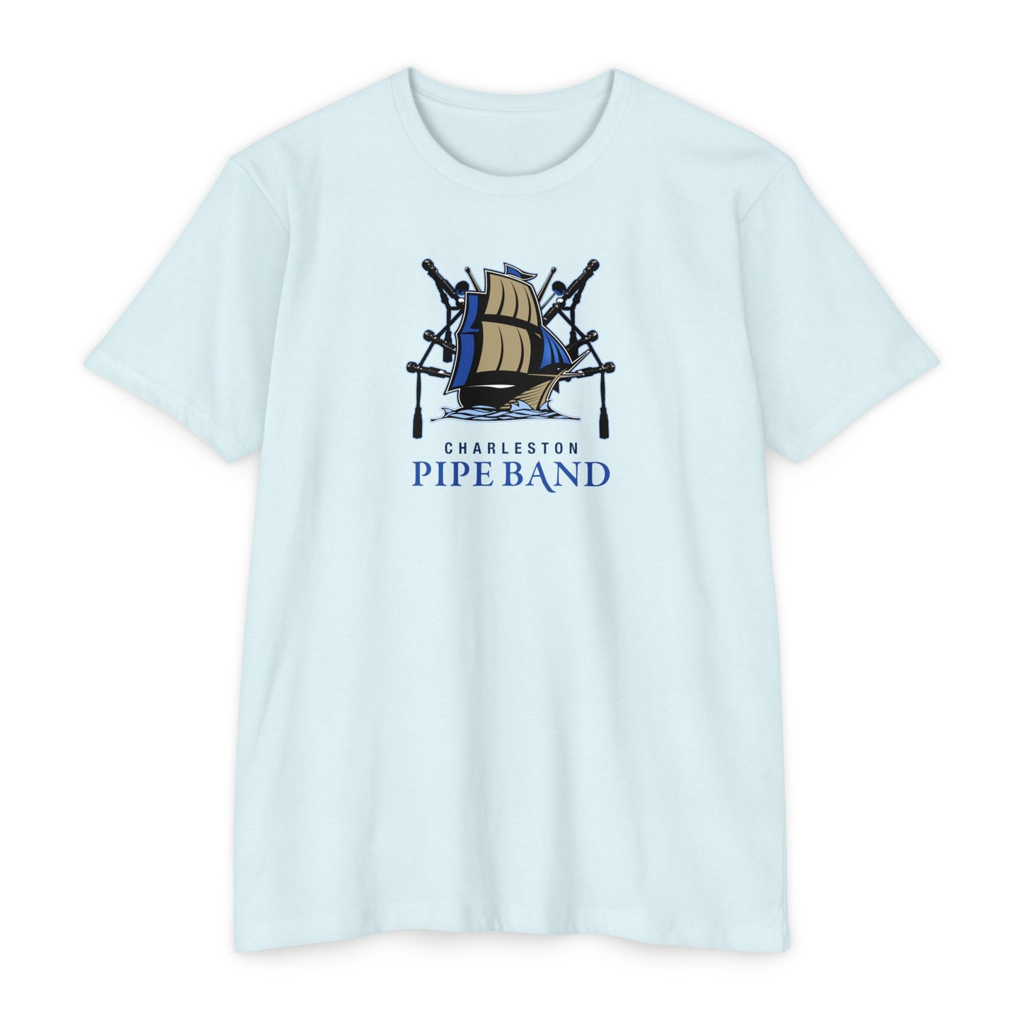 Charleston Pipe Band Ship and Instruments Logo