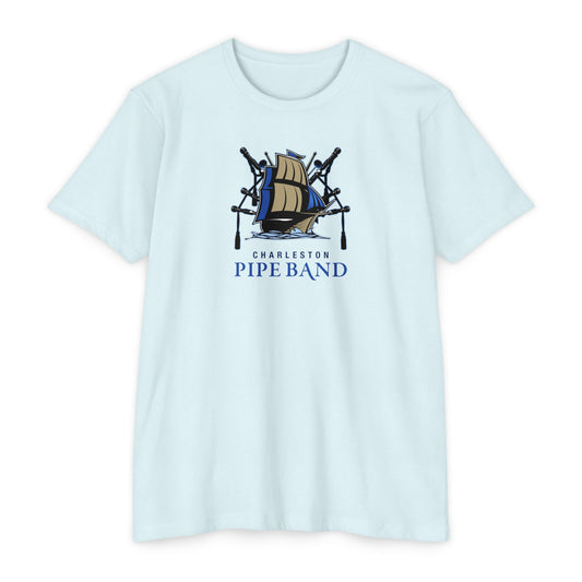 Charleston Pipe Band Ship and Instruments Logo