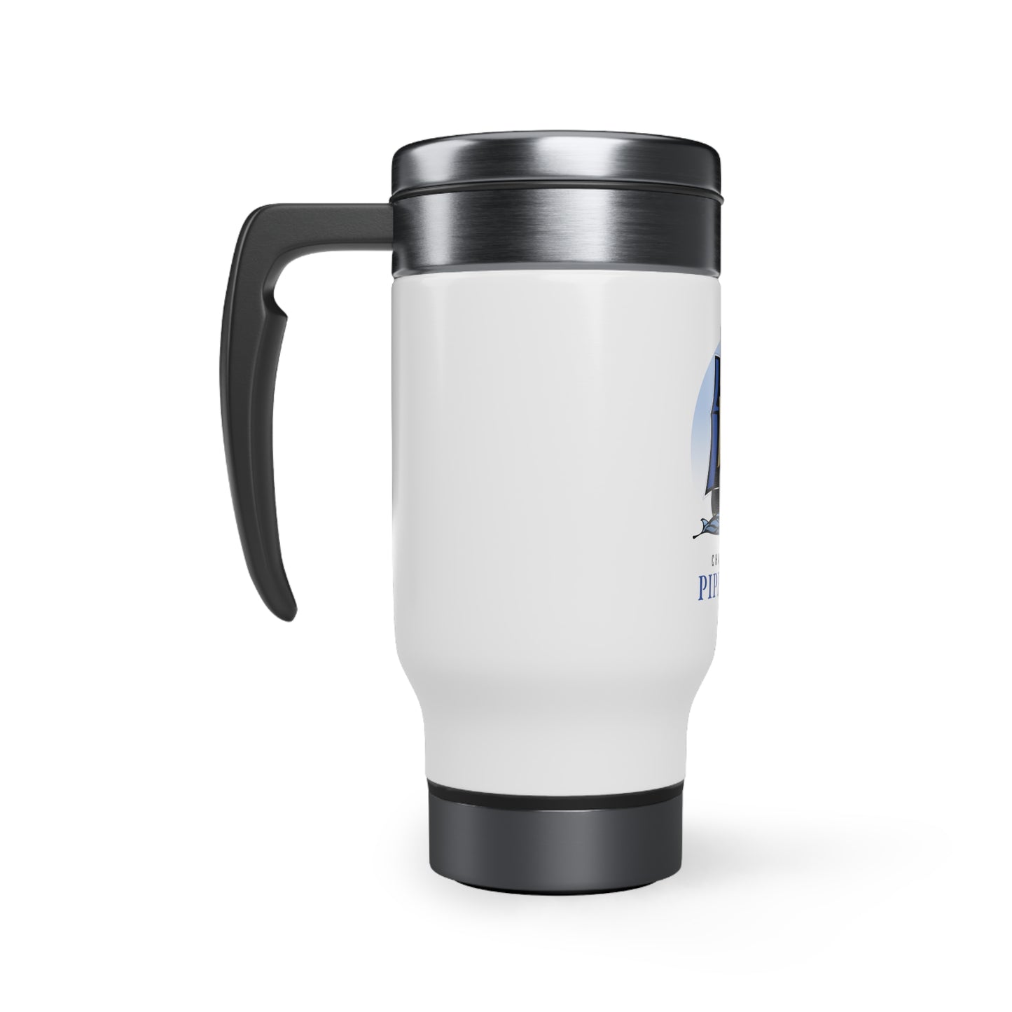 Charleston Pipe Band Stainless Steel Travel Mug with Handle, 14oz