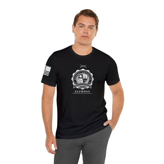 Bayonet University Alumnus Tshirt - Front and Right Sleeve