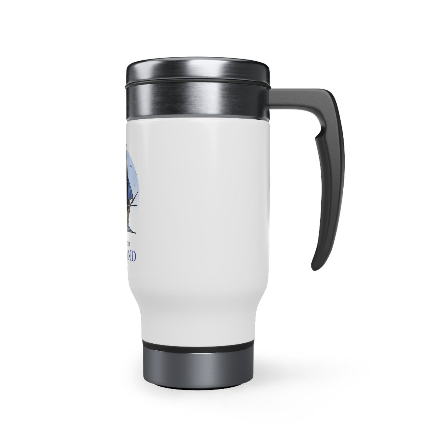 Charleston Pipe Band Stainless Steel Travel Mug with Handle, 14oz