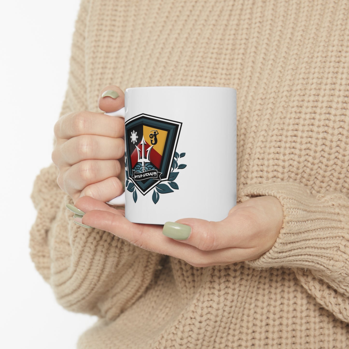 Ceramic Mug 11oz, Pasibe Family Coat of Arms -Alternate Version