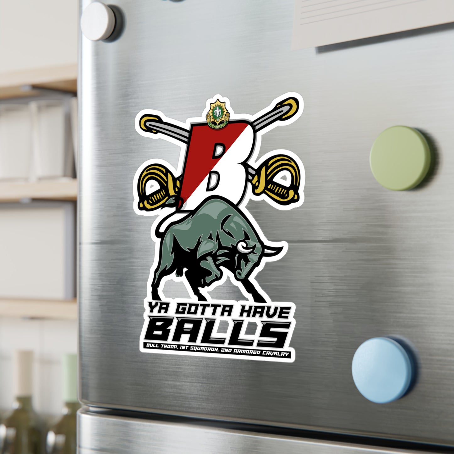 Bull Trooper Sticker- Gotta Have Balls!