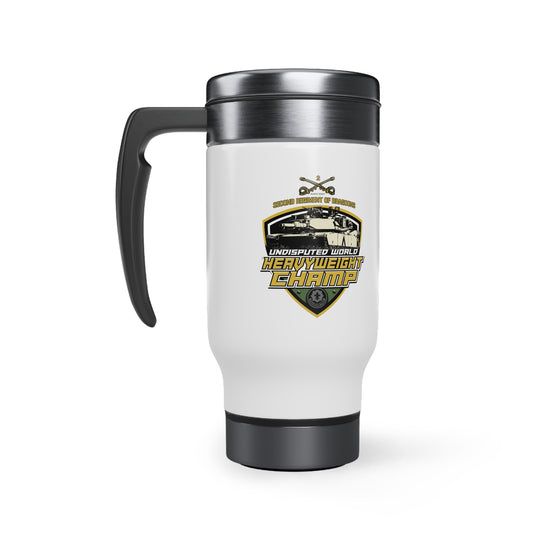 M1 Heavyweight Champ Stainless Steel Travel Mug with Handle, 14oz