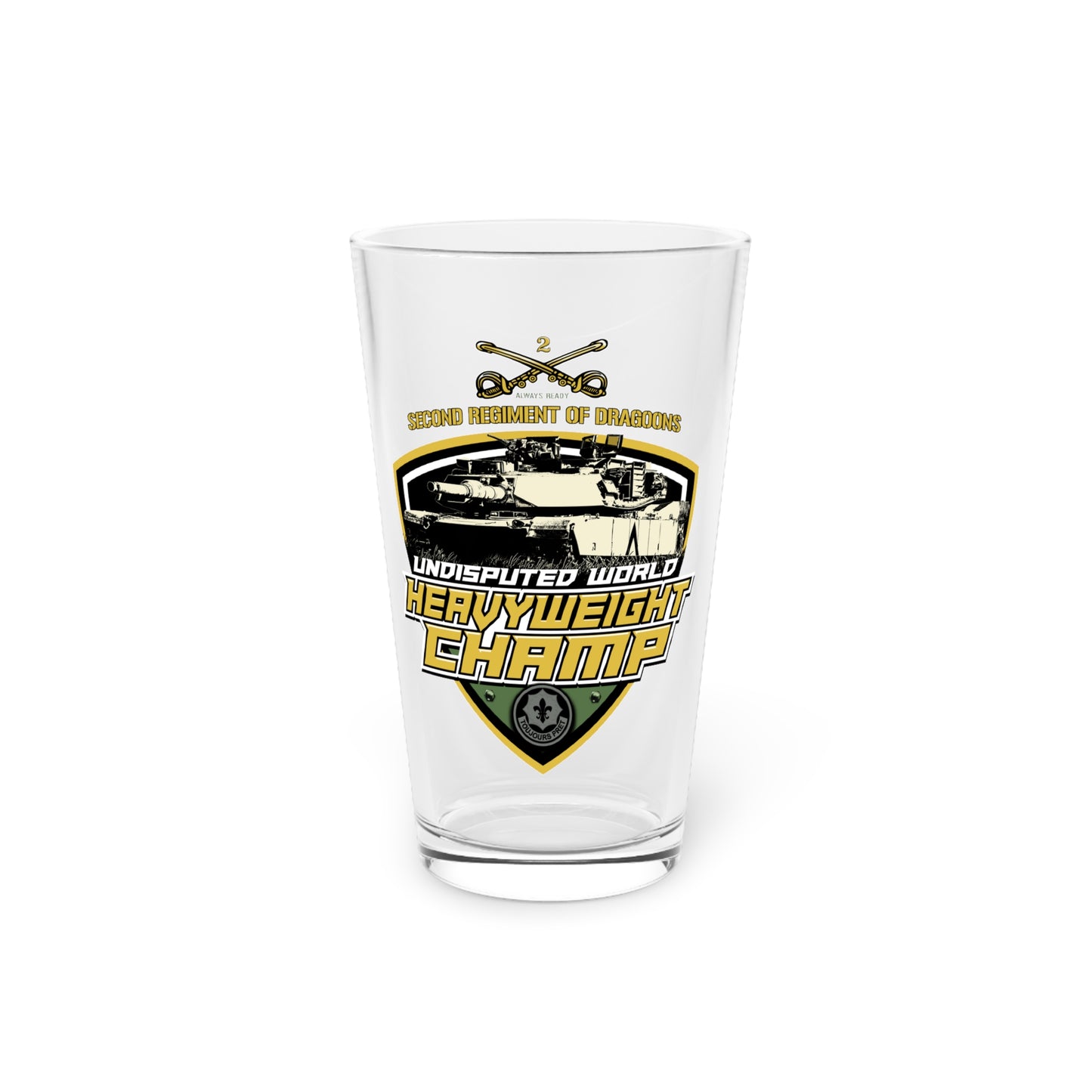 M1 Heavyweight Champ Pint Glass